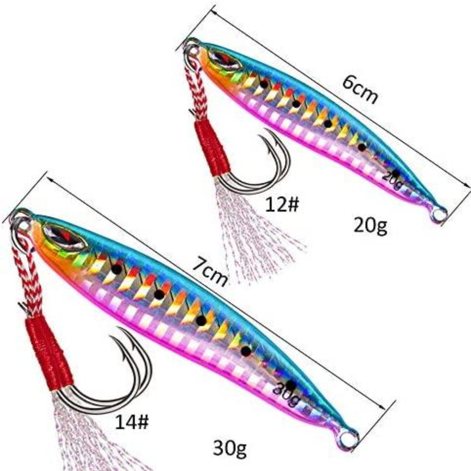4Pcs Group Of Fish Vertical Jigging Lure 10G 6Cm Metal Lead Fish Lure –  Bargain Bait Box