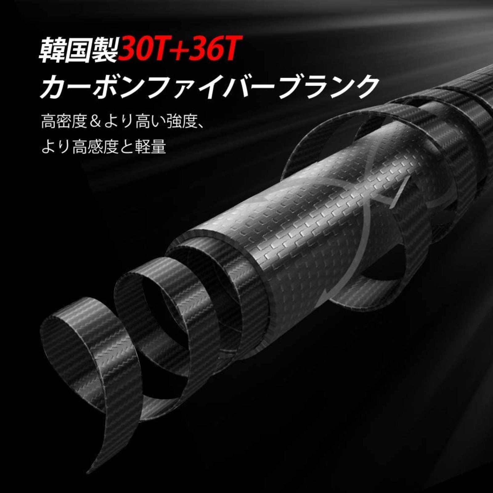 Goture(ゴチュール) Aerglo スピニングロッド 2本継ぎ コンパクト 2.62m/2.74m 「Fuji製ガイド」釣り竿 – GOTURE -JP